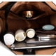 thumbnail image 2 of Bolso de mano para mujer, bolso de mano de cuero de gran capacidad, bolso de viaje (negro), 2 of 8