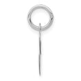thumbnail image 2 of 14K White Gold Charm Pendant Themed 16 mm 13 Small Fancy Script Initial C, 2 of 3