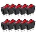 thumbnail image 2 of 10 interruptores basculantes de 3 pines, encendido y apagado, luz roja, 2 posiciones, KCD3, accesorios para electrodomésticos, 2 of 14