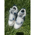 thumbnail image 3 of Ni - ke CLEAN Air Jordan 4 Retro size 4 Youth 2024 Military Blue GS (HF4281-141), 3 of 5