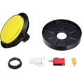 thumbnail image 1 of PinesC Starts Arcade Buttons ABS Micro Switch Flat Large Circle with Light for Video Games Parts DC 12V Yellow Yellow, 1 of 5