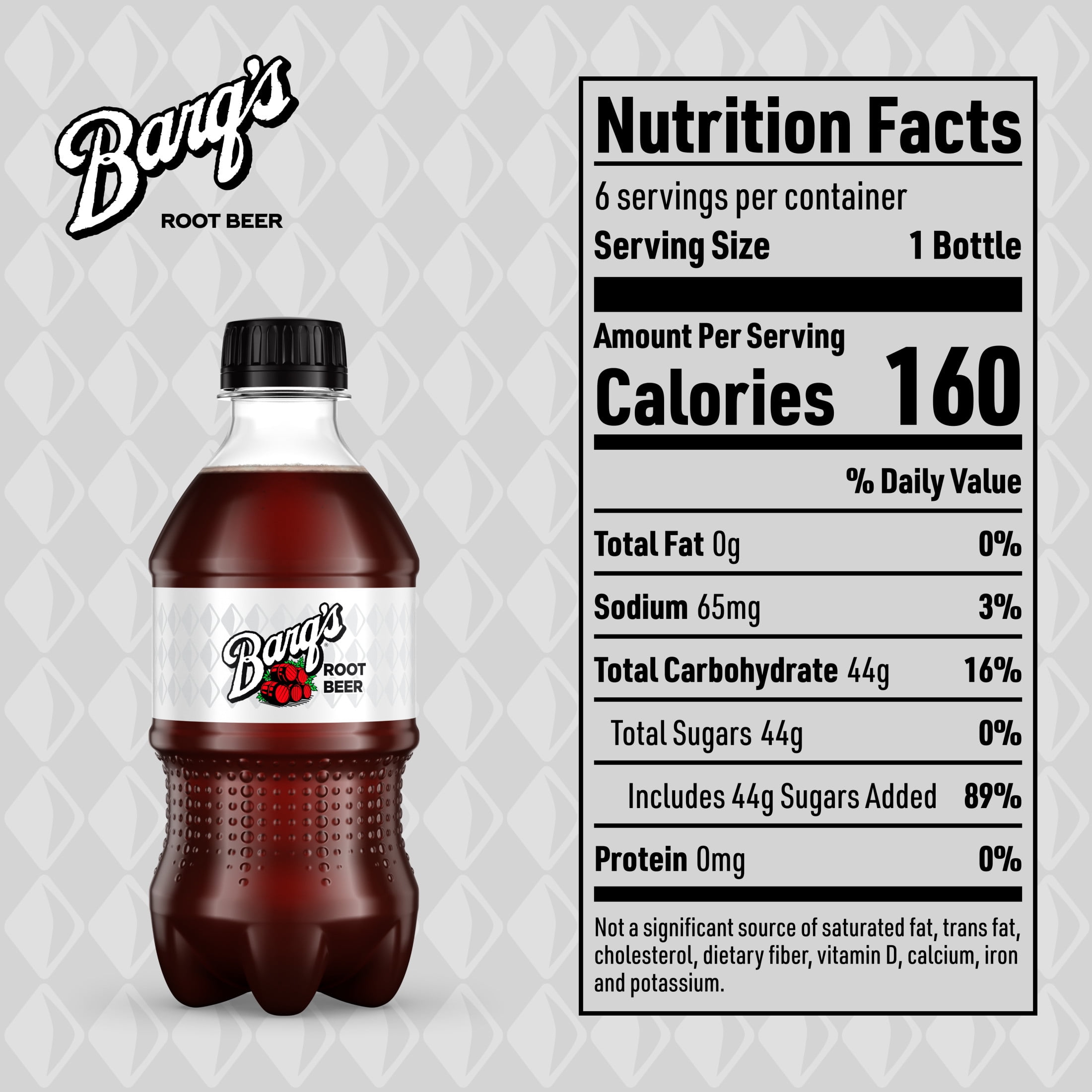 (2 pack) Barq's Root Beer Soda Pop Bottles, 12 fl oz, 6 Pack