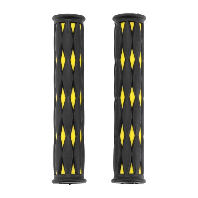 Cubierta de palanca de freno universal de motocicleta de 1/2" 12mm Unique Bargains, manga de agarre de freno de caucho antideslizante para motocicleta, scooter, bicicleta, negro y amarillo, 1 par