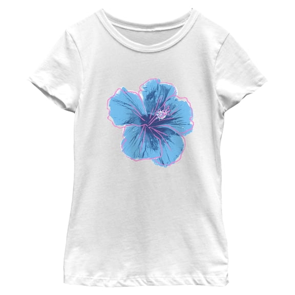 Girls Lost Gods Minimalist Hibiscus T Shirt