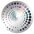 thumbnail image 2 of Designart "Winter's Charm with Aurora Borealis" Aurora Borealis Spiral Dot Round Wall Mirror - Landscapes Oval Printed Decorative Mirror - Multiple Color Options, 2 of 5