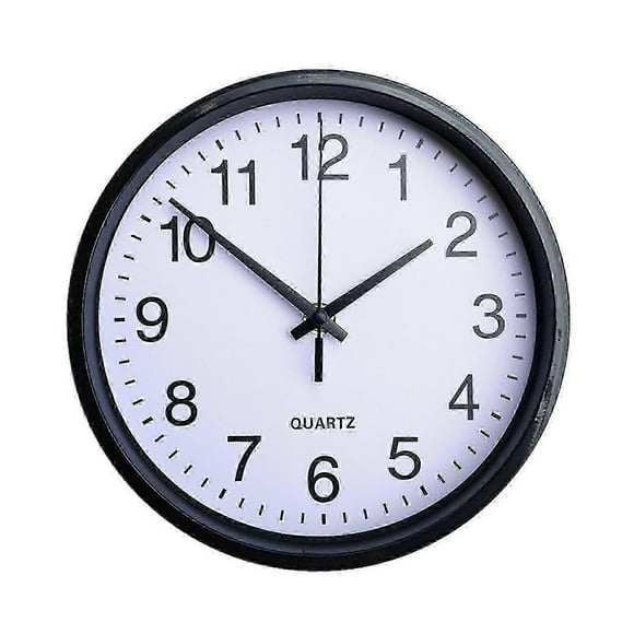 8 Inch Wall Clock Silent Non-Ticking Hanging Clock Large Number Round Clock for Home Office Decoration QingHai