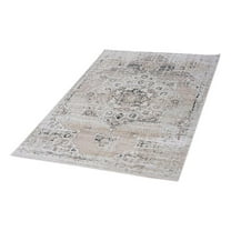 Bunyan Collection Traditional Vintage Cream/Beige Area Rug (6'7'' x 9')