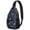 Galaxy, variant on Tropical Watermelon Pattern Travel Sling Backpack, Lightweight and Durable Crossbody Bag with Fresh Geometric Summer Fruit Print, Cute and Fashionable for Watermelon Enthusiasts