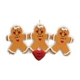 thumbnail image 4 of Ornaments by Elves Personalized Family of 3 Christmas Gingerbread Ornaments 2024 for Xmas Tree, 4 of 9