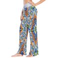 thumbnail image 2 of Large Women's Comfy Casual Pajama Pants Stretch Fabric Suitable for Yoga Pants Hippie Pants，The Best Holiday Gifts for Women Blue Green and Orange, 2 of 7