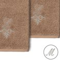 thumbnail image 2 of Authentic Hotel and Spa  100% Turkish Cotton Monica 2PC Embellished Washcloth Set Latte M, 2 of 3