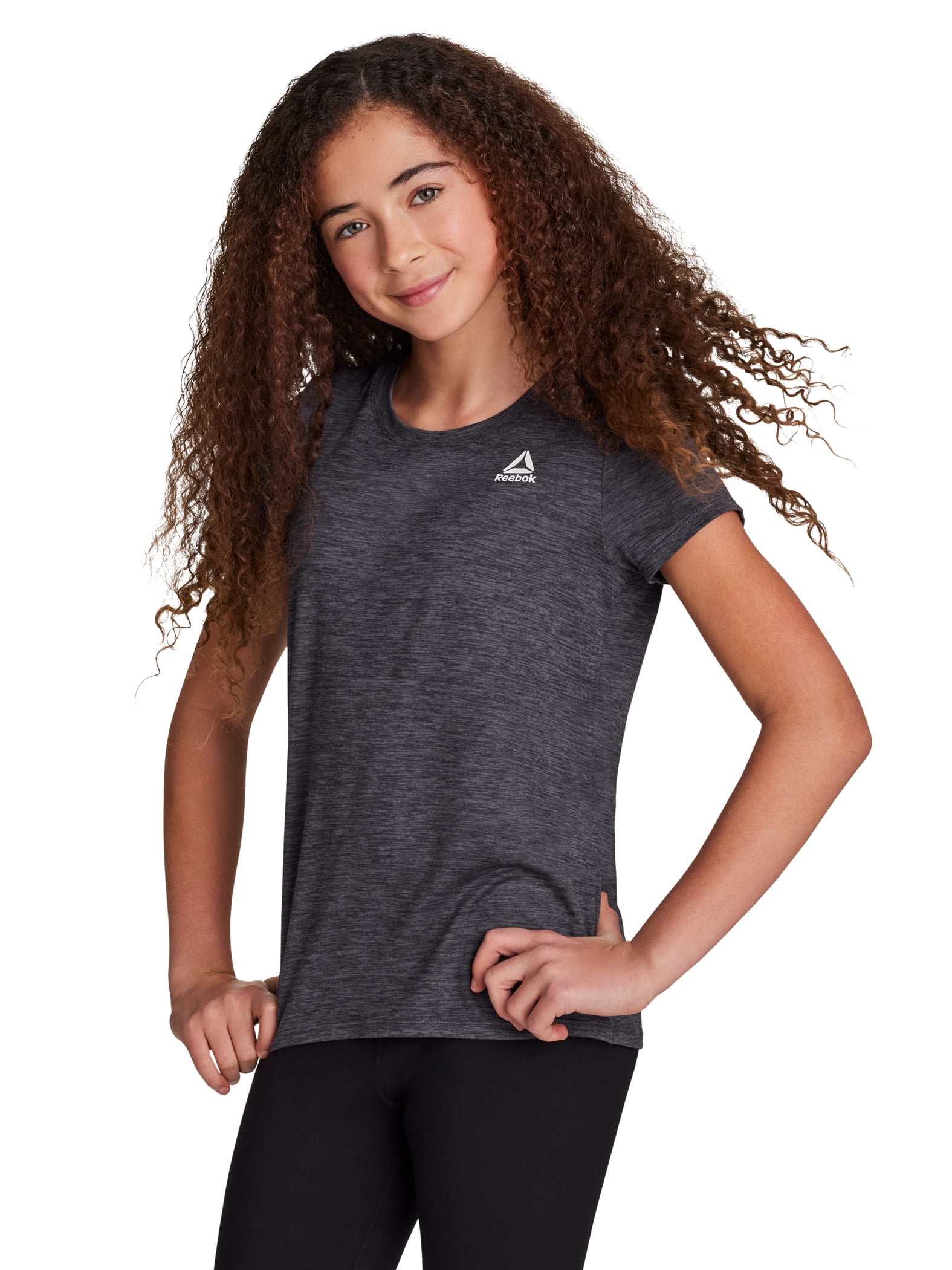 Reebok Girl's Short Sleeve Performance T-Shirt, Sizes 4-18