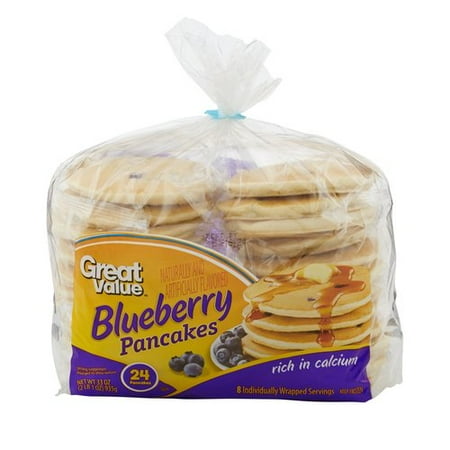 value pancakes walmart blueberry 24ct
