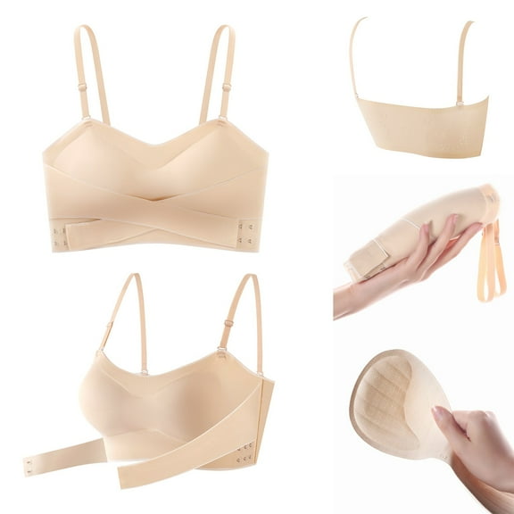 Aayomet Womens Wireless Bra Women's Signature Lace Unlined Underwire Bra,Multicolor XL