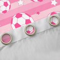thumbnail image 4 of Erosebridal Kids Teens Soccer Print Black Out Curtains,Sport Theme Stars Stripes Curtains Pack of 2 (42x63 Each) for Girls Boys,Microfiber Bedroom Decor, 4 of 6