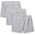 thumbnail image 3 of Hanes Girls Jersey Short 3-Pack, L, Light Steel, 3 of 3