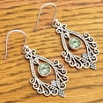 thumbnail image 2 of Prasiolite (Green Amethyst) - Brazil 925 Sterling Silver Earrings Jewelry DGE1084_E E-1075, 2 of 7
