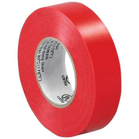 UPC: 0848109018829 | Aviditi T96461810PKR 0.75 in. x 20 yards Red Electrical Tape – Pack of 10