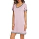 thumbnail image 3 of Camisones para mujer de manga corta, camisas de dormir, camisones de algodón suave, camisas de dormir XL oso de fresa Electrónica, 3 of 4