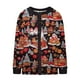 thumbnail image 5 of Cárdigan informal de punto con estampado navideño para mujer, chaqueta con botones y abrigo para mujer, 5 of 6
