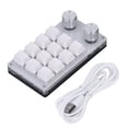 thumbnail image 1 of Clavier USB Mini 12 Touches, Clavier Programmable avec 2 Boutons, Clavier de Jeu Mécanique Custimize DIY Blanc, 1 of 8