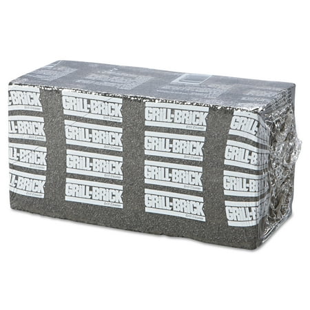 Boardwalk Grill Brick, 8 x 4, Black, 12/Carton (Best Way To Clean Soot Off Brick)