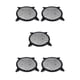 thumbnail image 2 of Riwesomey Universal Car Plastic Speaker Subwoofer Amplifier Grill 6 Mesh Inch Cover Type2 NO2, 2 of 6