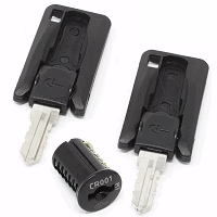 (BLACK) Office Furniture Replacement Lock Core Kit Includes 2 Keys for Cyber Lock CR035