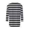 thumbnail image 5 of Tittly T Shirts for Women Graphic Tees Women's Casual 3/4 Sleeve T Shirts V Neck Tunic Tops Cute Tees Blouses Loose Fit Business Work Tee Top Tshirts Shirts Spring Tops for Women White L, 5 of 5