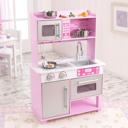 Kidkraft Pink Toddler  Play Kitchen  with Metal Accessory 