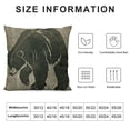thumbnail image 5 of Qinduosi Pillow Covers Set of inch, Black Throw Pillow Covers Cabin Decor Gray Pillowcase Rustic Cushion Couch Cover Outdoor Cushion Case, 5 of 5