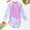Purple, variant on RTKFRFLM Girls Long Sleeve Rash Guard Set with Pads 2-Piece Zipper Bathing Suit for Big Kids & Teens UV Sun Protection