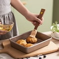 thumbnail image 2 of Off Promotions! Nomeni Cleaning Brush Brown Baking Oil, 1*Baking and Grilling Oil Brush Clearance Sale Brown, 2 of 4