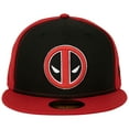 thumbnail image 2 of Deadpool Logo Black  and  Red Panels New Era 59Fifty Fitted Hat-7 5/8 Fitted, 2 of 7