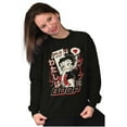 thumbnail image 3 of Kanji Style Retro Cartoon I'm a Boop Women Plus Size Sweatshirt Brisco Brands 3X, 3 of 5