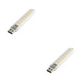 thumbnail image 3 of Methold Luces nocturnas portátiles, 8 LED, 200LM, 3000K/7000K, interfaz USB, de externa para interiores, lámpara de noche, herramienta de Cálido 2Conjunto, 3 of 6