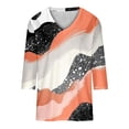 thumbnail image 3 of My Item BeiFu Long Sleeve Shirts For Women Casual Womens Tops Summer Casual Women Blouses Summer Black Cotton Plain Cotton T Shirts For Women V Neck Fitted Fall Tops For Women, 3 of 5