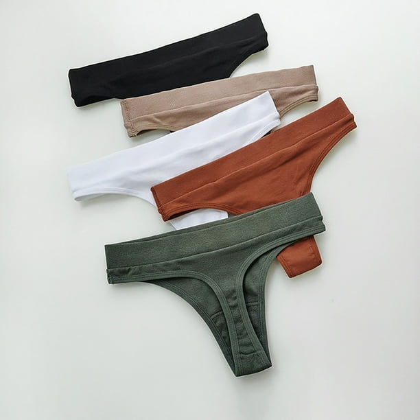 Pebbles Women's String Thong Panties G-String Thongs for Women Sexy Low  Rise Underwear for Ladies Panties