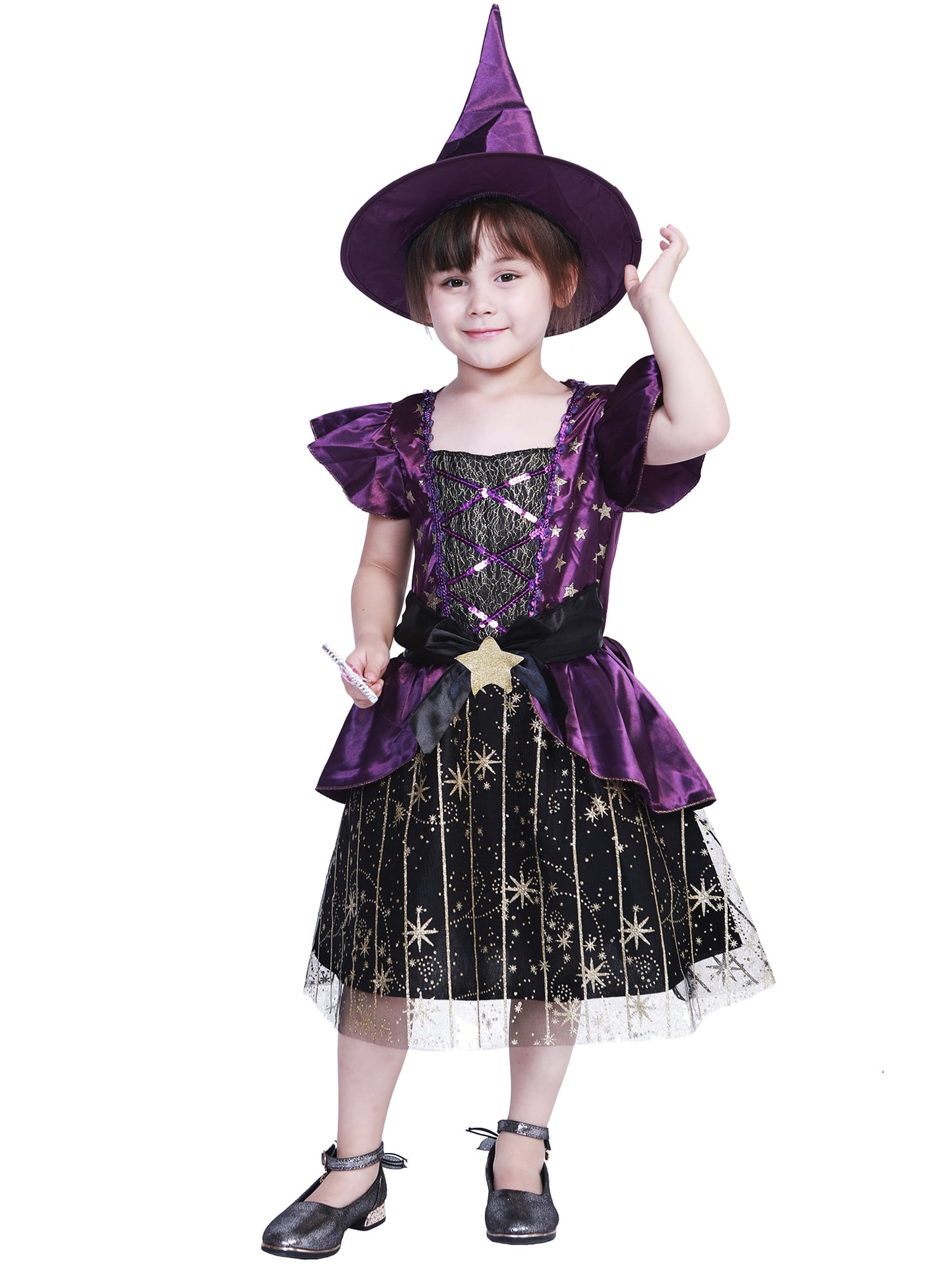 NWT Disney Minnie Mouse Witch Baby Girls CHOOSE SIZE Halloween Romper Outfit 