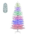 thumbnail image 1 of Costway 7 FT Artificial Xmas Tree Hinged Christmas Tree with 820 Coral-Like Branch Tips, 1 of 10