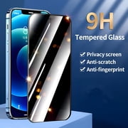 GJX Privacy Screen Protector for iPhone 13 12 Pro Max XR X XS, Anti-Spy Tempered Glass
