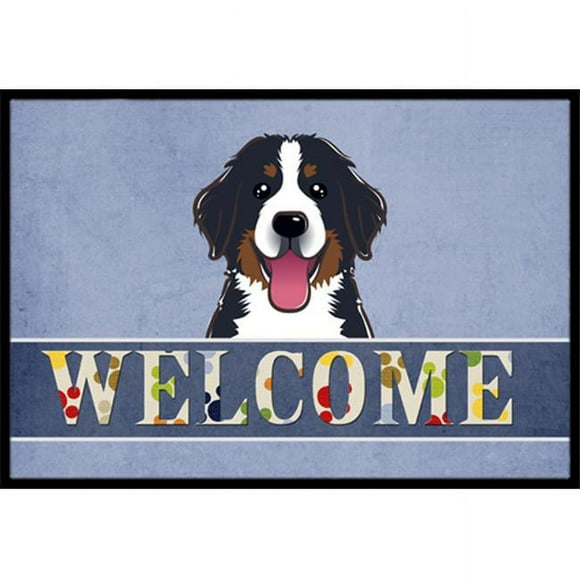 Carolines Treasures BB1423MAT Bernese Mountain Dog Welcome Indoor & Outdoor Mat- 18 x 27 in.