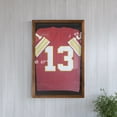 thumbnail image 5 of HBCY Creations 24x36 Rustic Brown Jersey Display Case - Solid Wood with UV Treated Acrylic Window - Anti-Theft Lock with 2 Keys - For All Types of Jerseys, 5 of 13