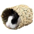 thumbnail image 1 of Hamster Grass Tunnel Handmade Rabbit Tunnel Toy Rabbit Grass Hideaway Chew Toy, 1 of 10