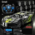 thumbnail image 1 of Voiture de Sport RC 4WD à Grande Vitesse, Télécommande, Mini Modèle Réduit, Véhicule Électrique de Dérive et de Course, Jouets pour Garçons et Enfants, Rentrée Scolaire, Vert, 21 cm, 1 of 6
