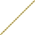 thumbnail image 3 of 14K Yellow Gold Solid Diamond Cut Rope Chain Necklace (1.5mm, 18"), 3 of 6