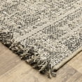 thumbnail image 2 of Oriental Weavers Gillian Indoor/Outdoor Rug - 4928H - 7'10" x 10' - in Beige/ Black - Classic Casual Style, Water, Stain and Fade Resistant, Hose Clean, Patio, Outdoor Living Area Rug, 2 of 5