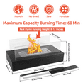 thumbnail image 3 of EAST FLAME Smokeless Portable Table Fire Pit, Outdoor Table Fireplace,Indoor with Windproof Glass, 3 of 7