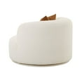 thumbnail image 6 of Fickle Cream Boucle Swivel Chair, 6 of 8