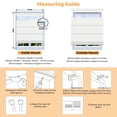 thumbnail image 7 of BERISSA Cordless Roman Shades for Windows Blackout Top Down Bottom Up Window Shades Easy Install Thermal Insulation Roman Blinds,100% Blackout Linen Beige,34" W x 64" H, 7 of 7